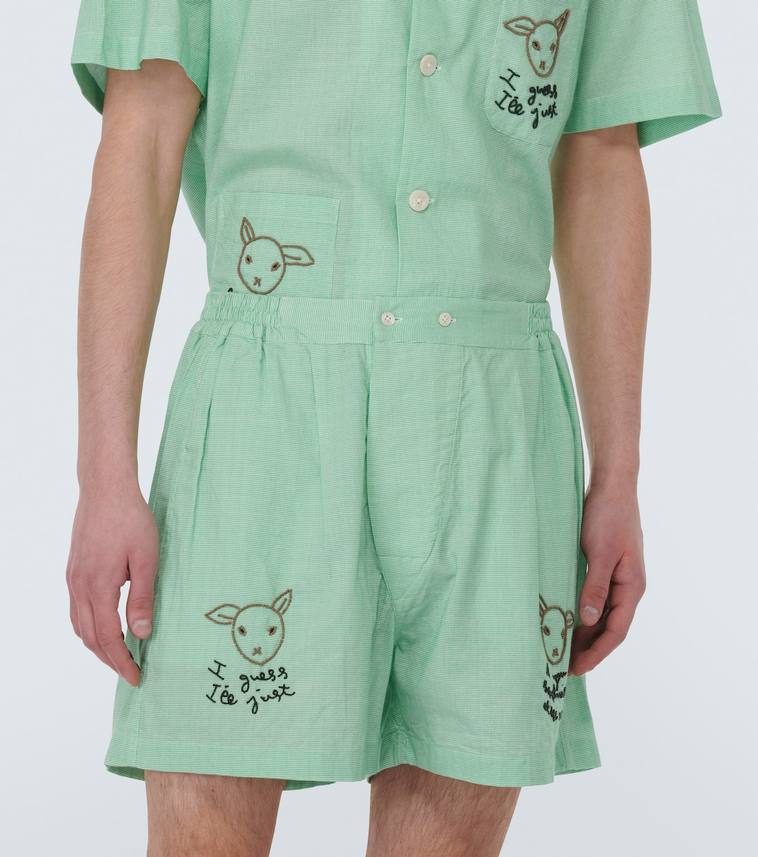 Shorts See You At The Barn aus Baumwolle | Bode