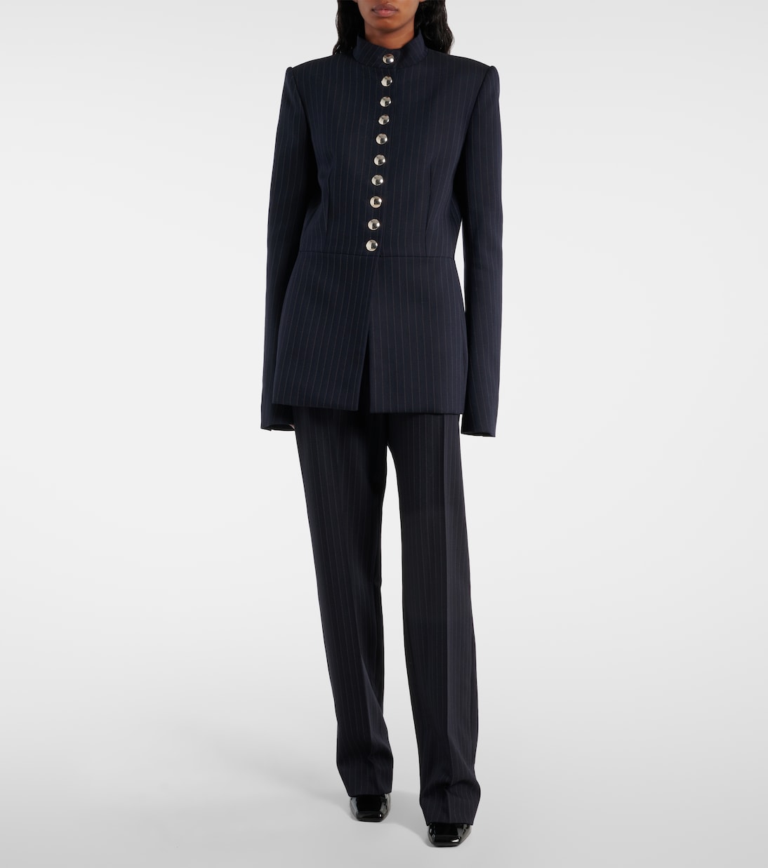 Chaqueta Samuel de mezcla de lana a rayas | Khaite