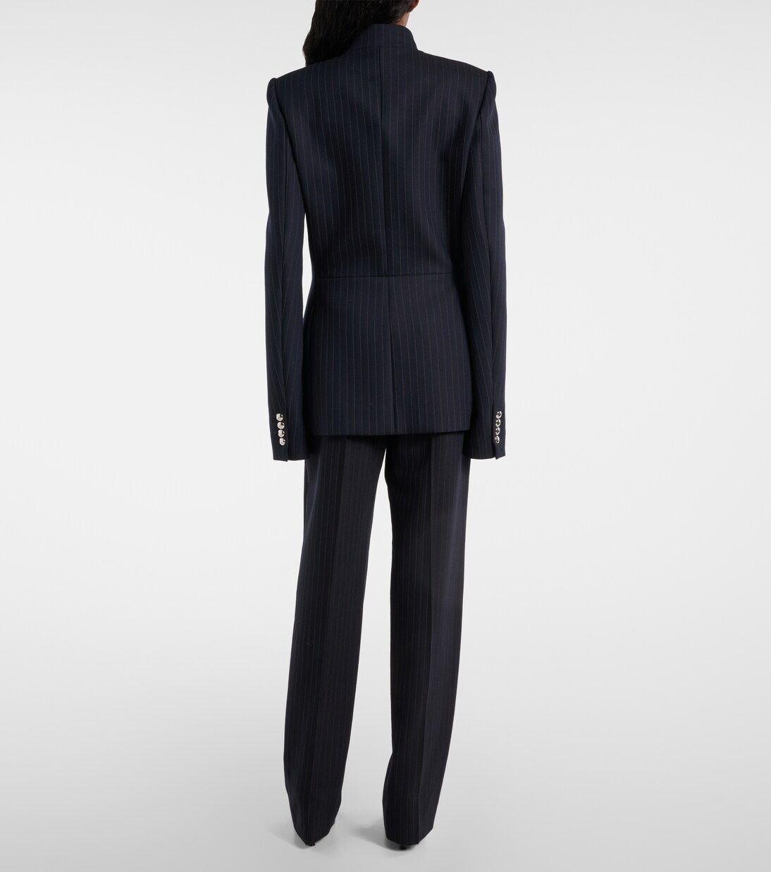 Chaqueta Samuel de mezcla de lana a rayas | Khaite