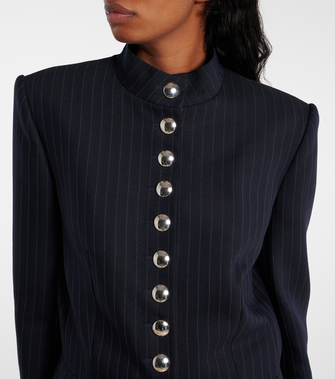 Chaqueta Samuel de mezcla de lana a rayas | Khaite