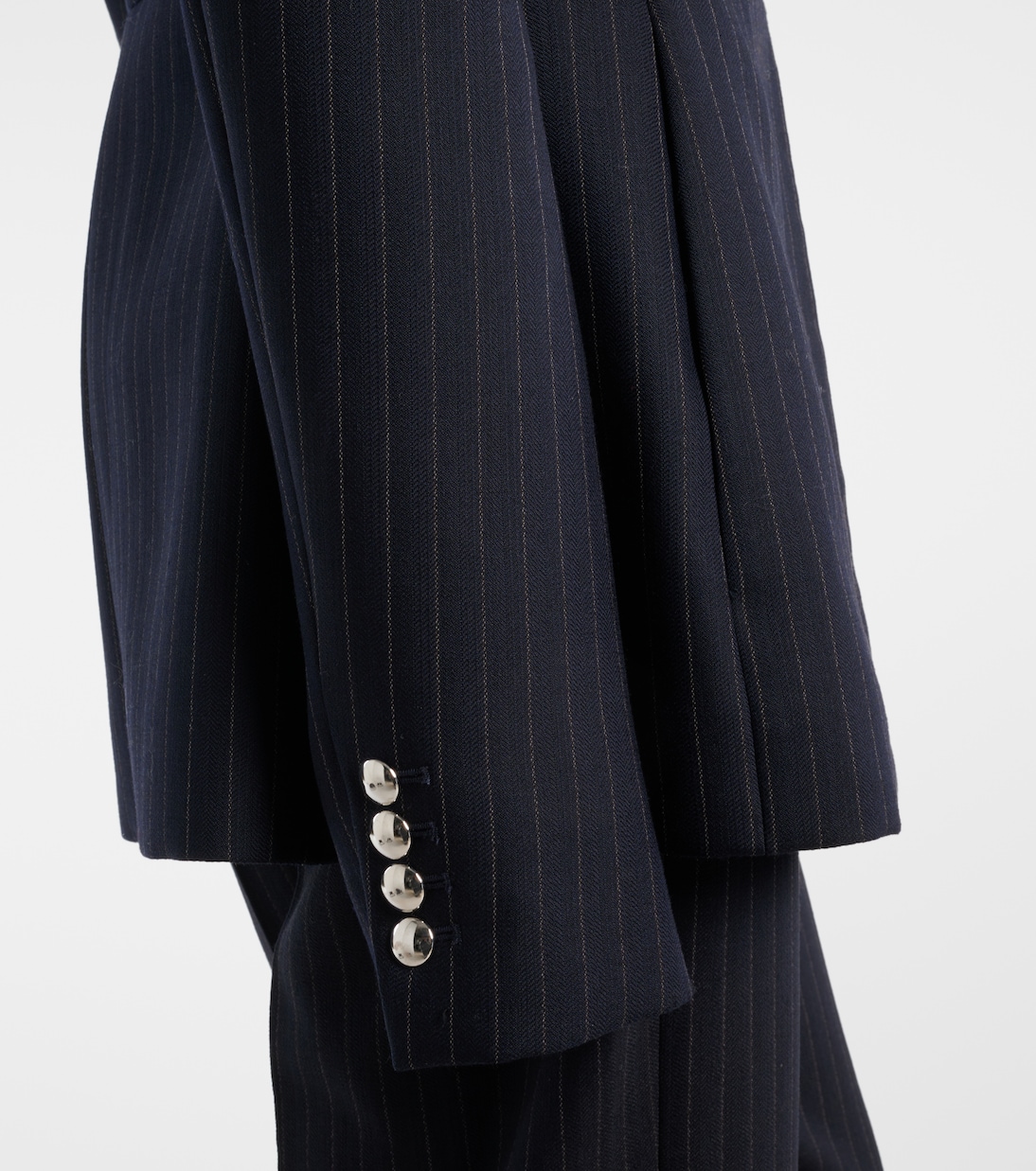 Chaqueta Samuel de mezcla de lana a rayas | Khaite