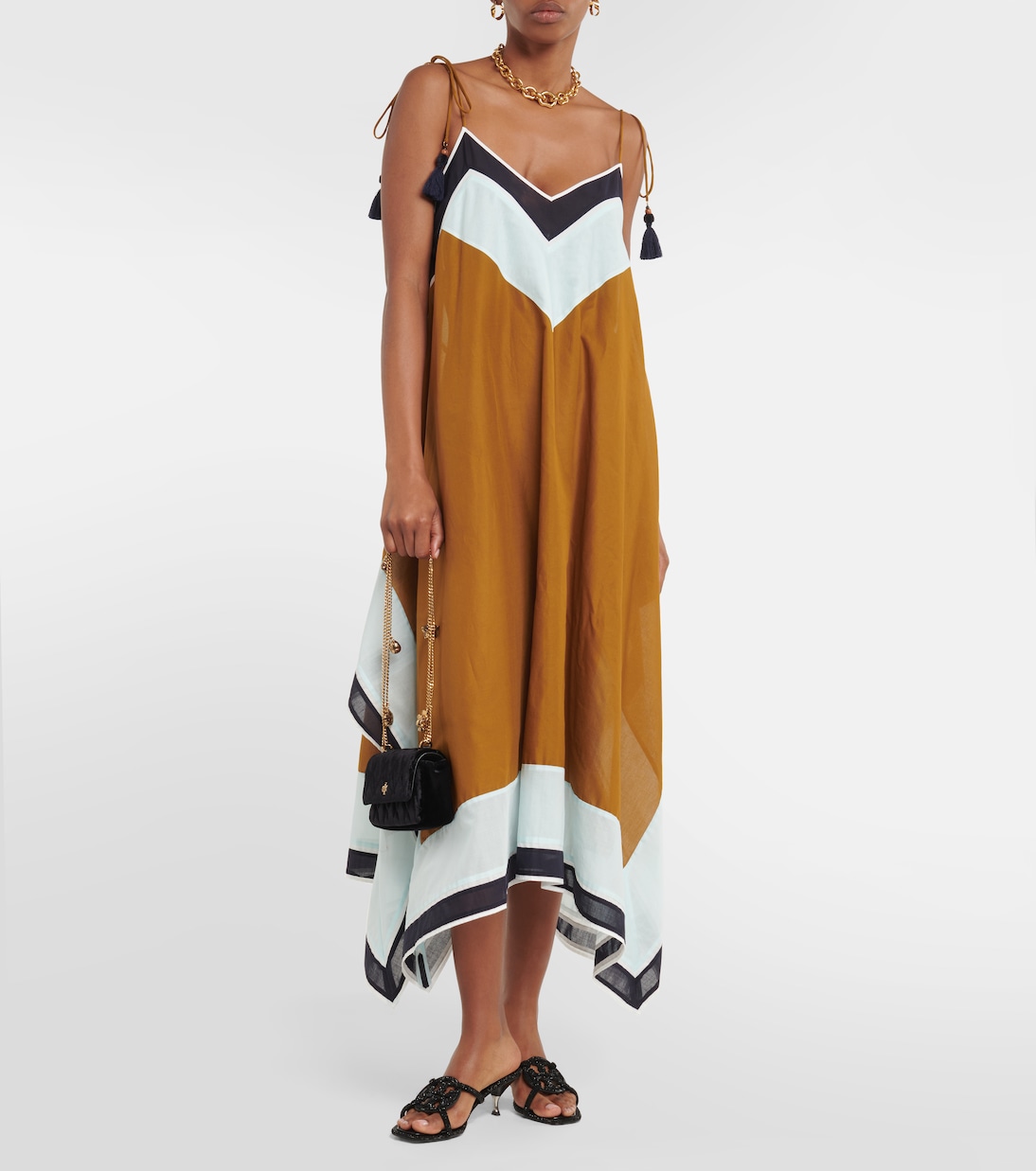 Geo Bombe Miller suede sandals | Tory Burch