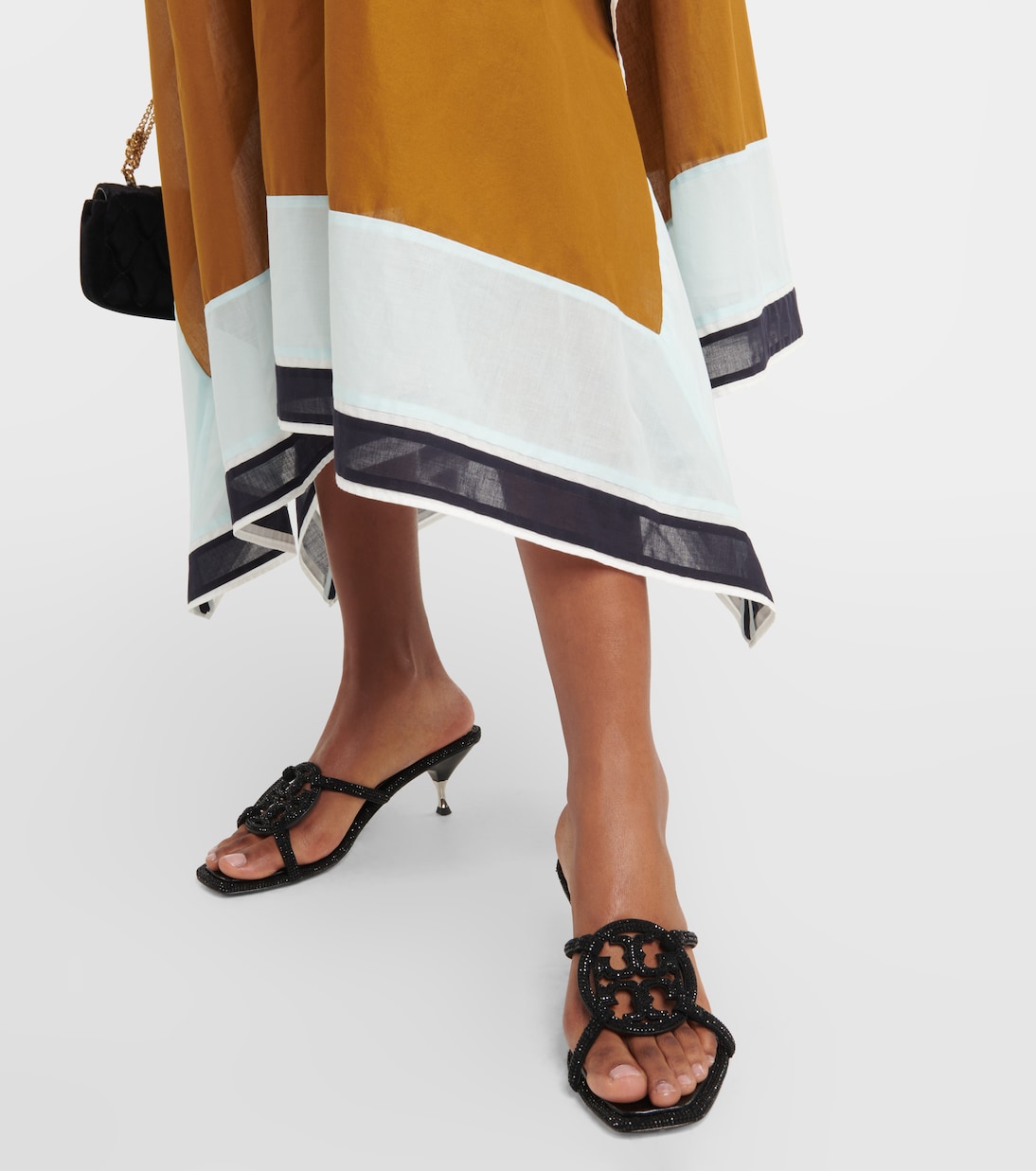 Geo Bombe Miller suede sandals | Tory Burch