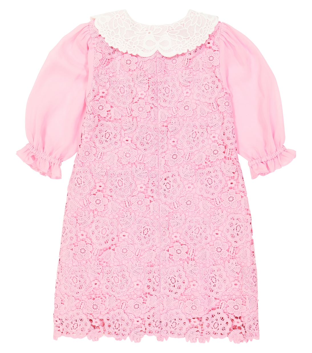 Bow-detail lace dress | Self-Portrait Kids