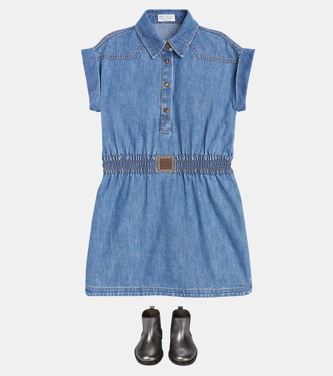 Denim dress | Brunello Cucinelli Kids