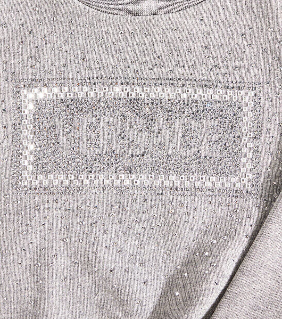 Logo embellished cotton sweatshirt | Versace Kids