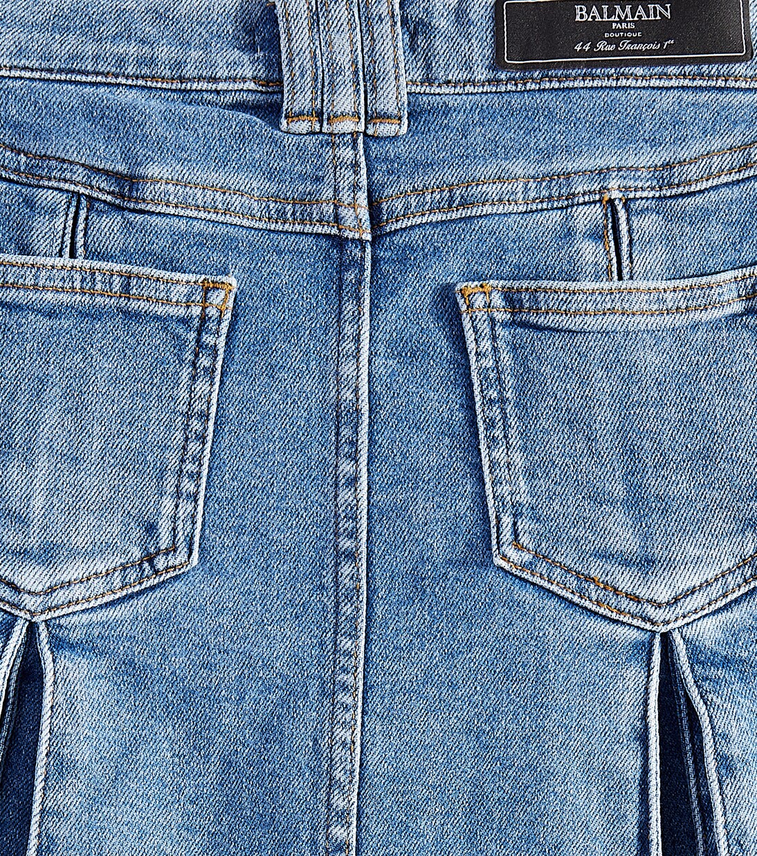 Gonna di jeans a pieghe | Balmain Kids