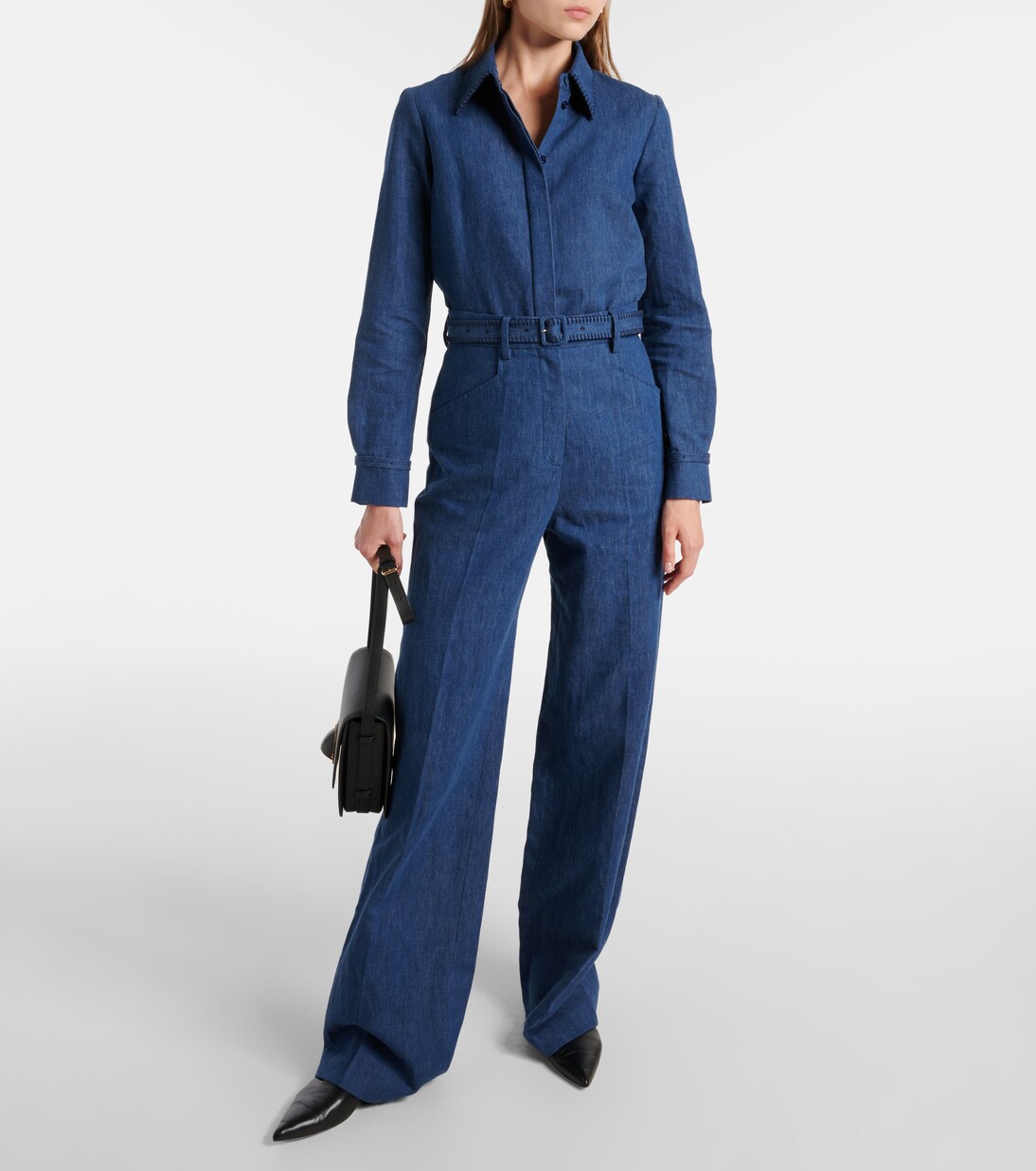 Weite Hose Norman aus Baumwolle und Leinen | Gabriela Hearst