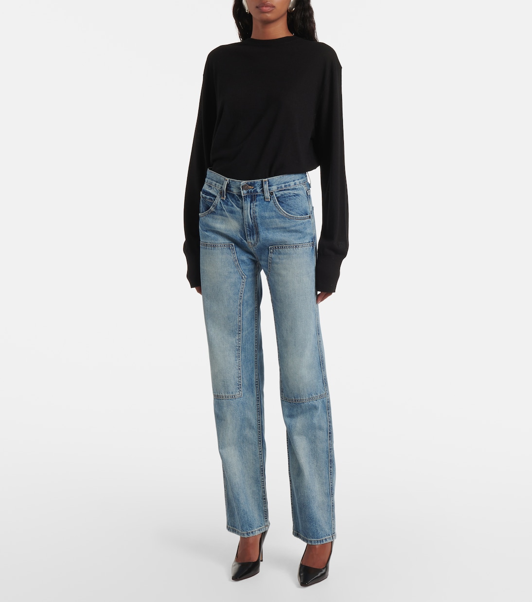Welder mid-rise straight jeans | Nili Lotan