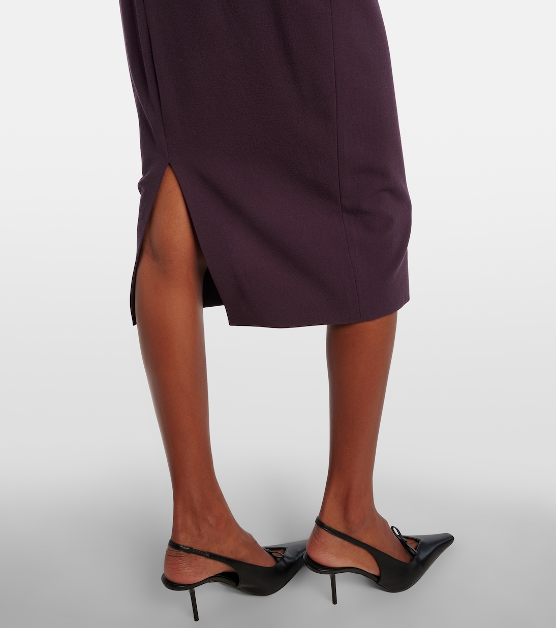 Midikleid aus einem Wollgemisch | Victoria Beckham