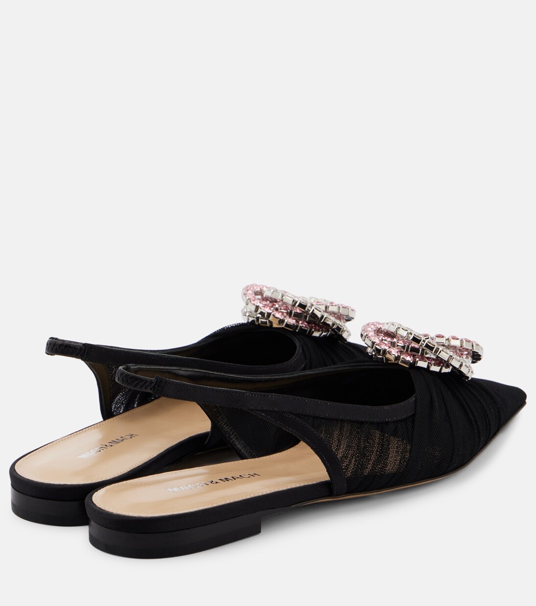 Galaxy tulle slingback flats | Mach & Mach