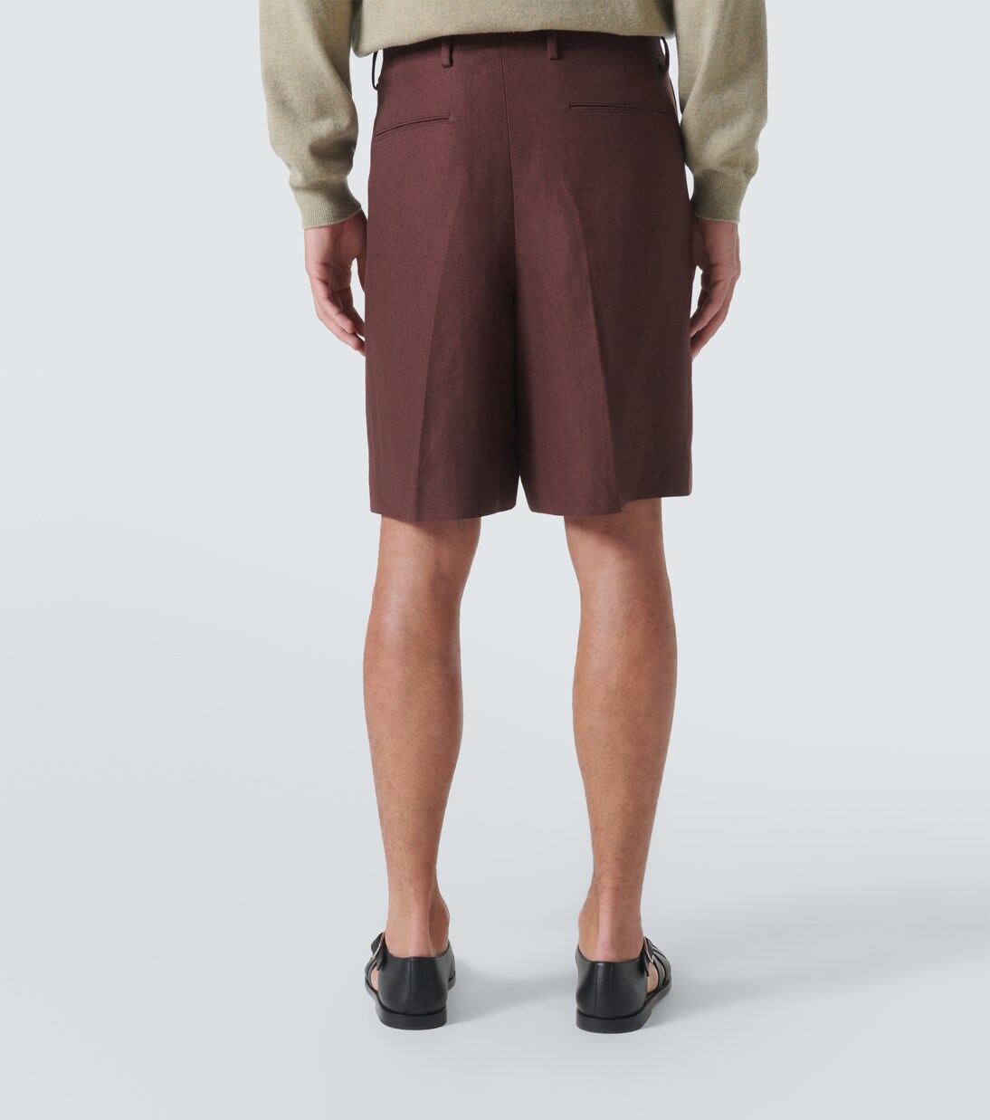 Joetsu linen Bermuda shorts | Loro Piana