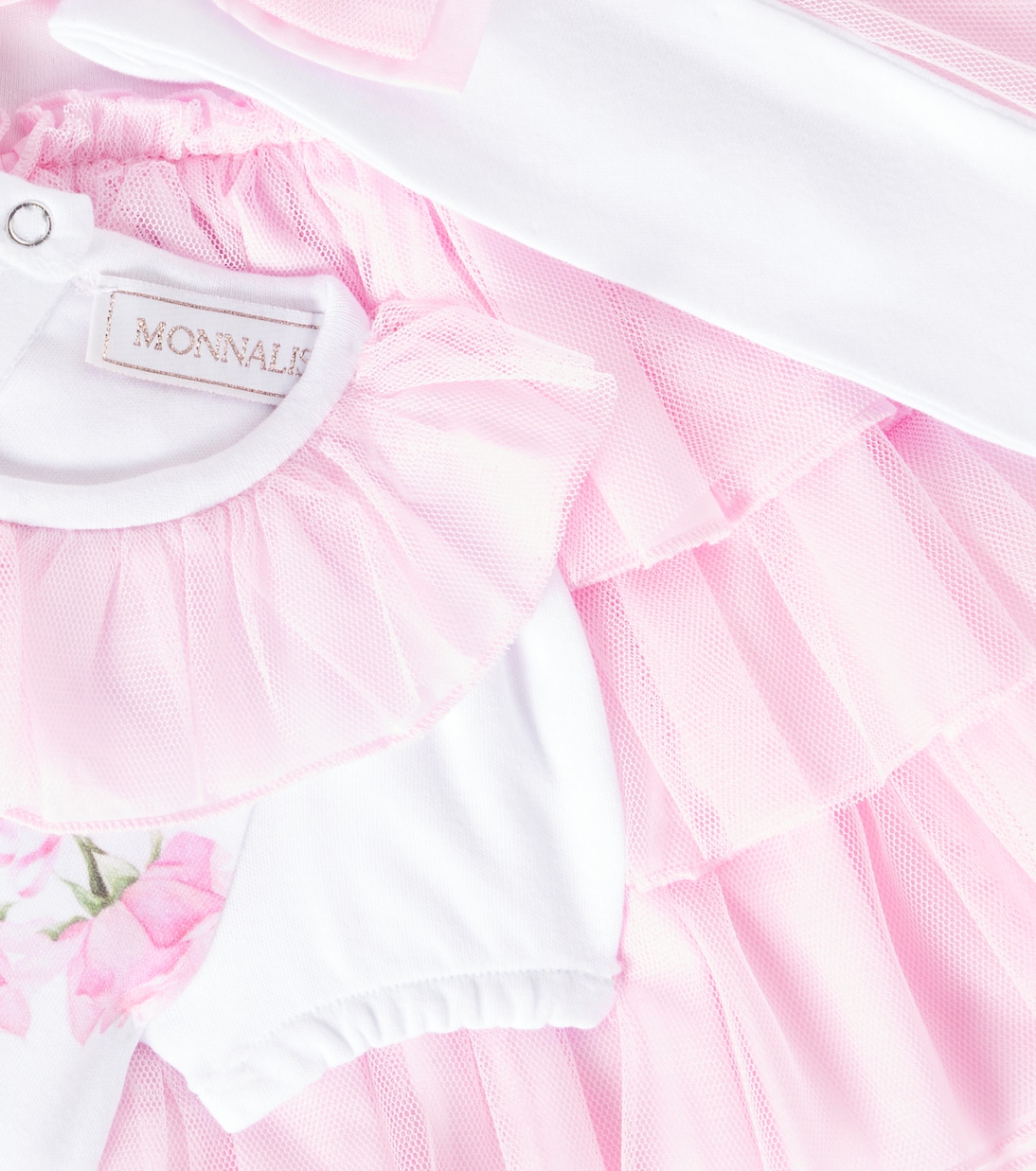 Baby skirt, bodysuit and headband set | Monnalisa