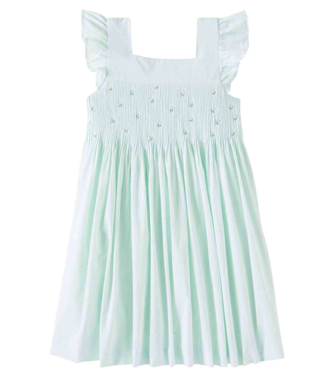 فستان من القطن البوبلين بتطريز Fiona | Bonpoint