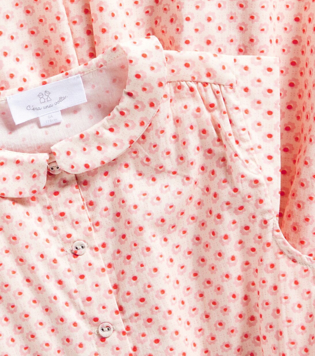Ines polka-dot cotton dress | C'era Una Volta