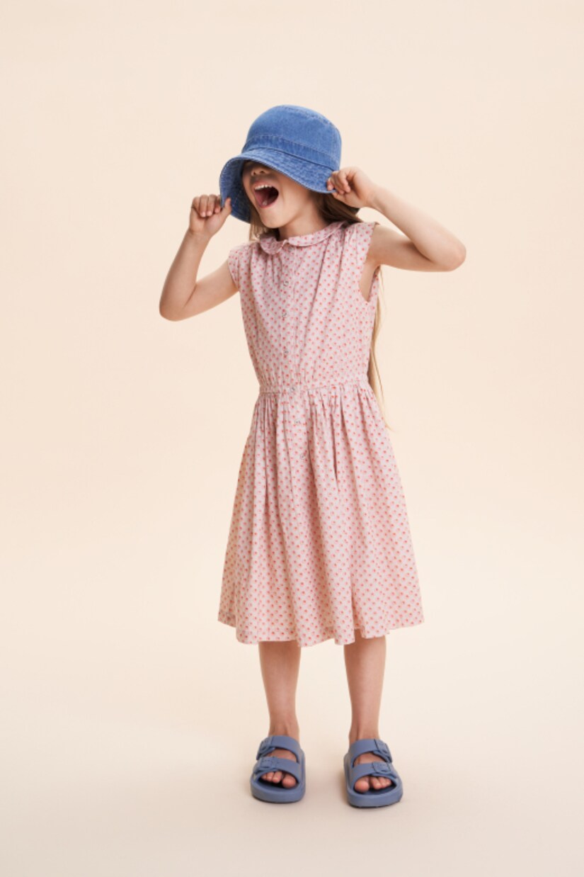 Ines polka-dot cotton dress | C'era Una Volta