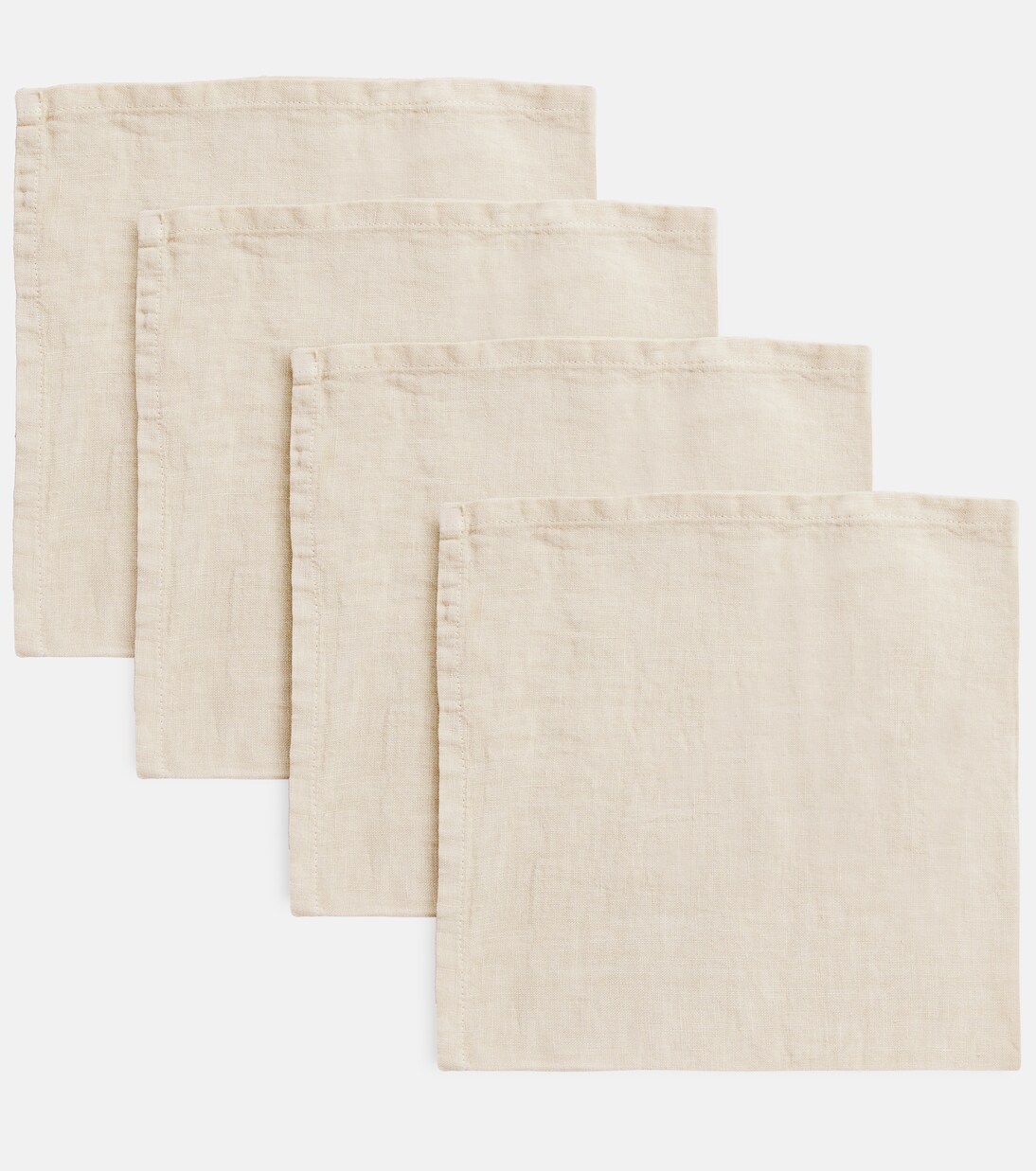 Set de 4 serviettes de table en lin | Once Milano