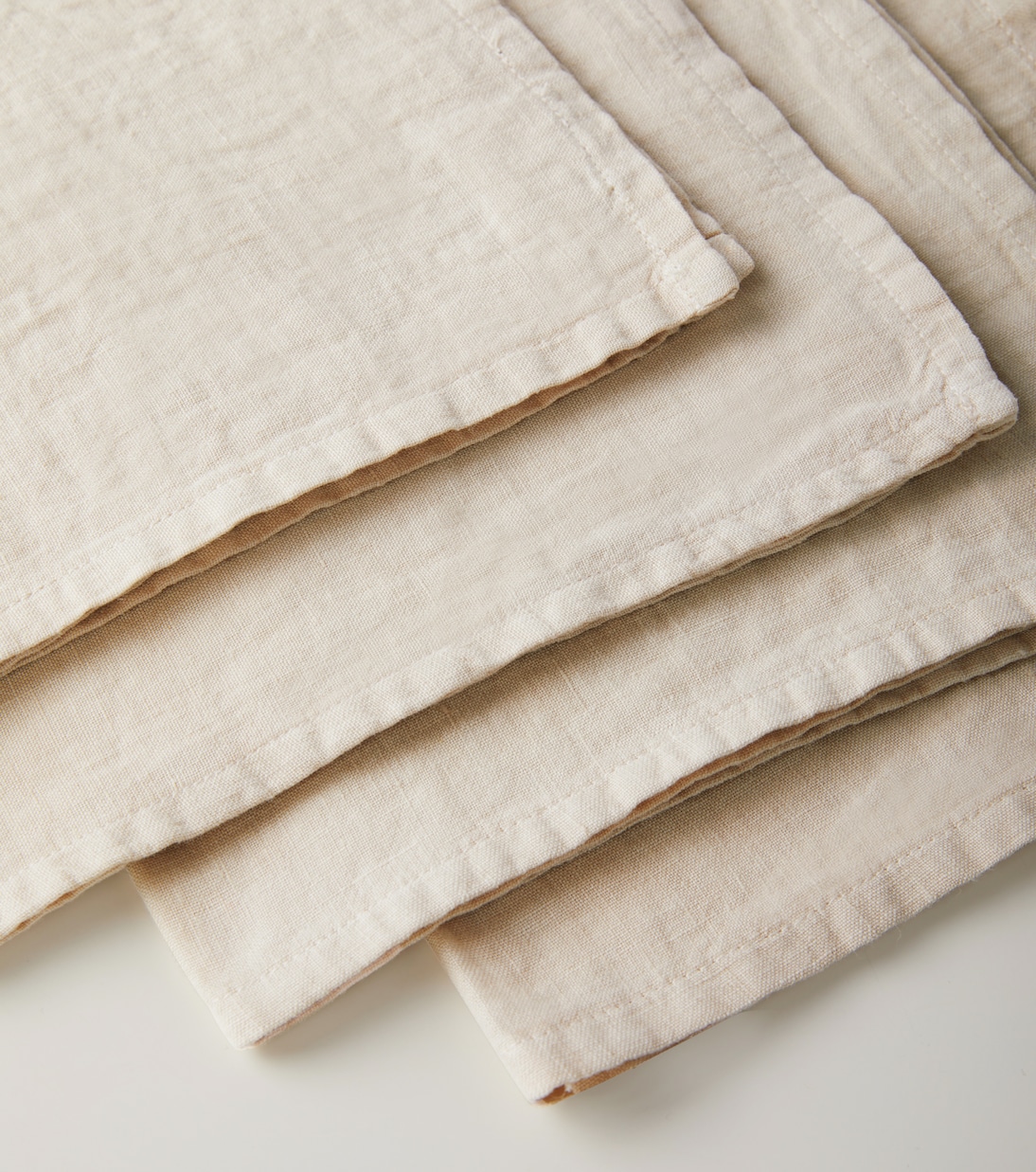 Set de 4 serviettes de table en lin | Once Milano