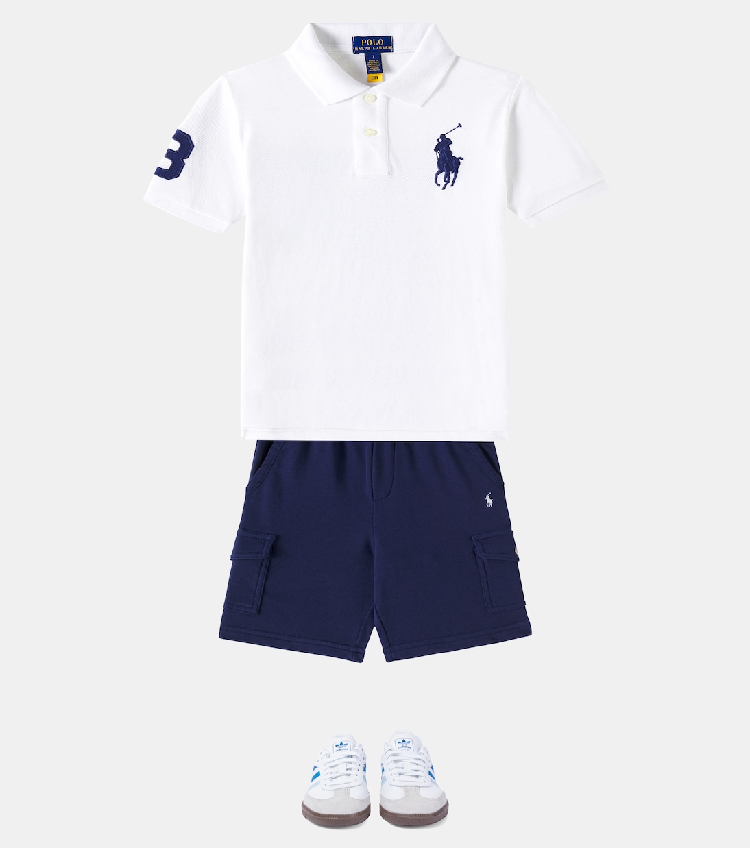 Embroidered cotton piqué polo shirt | Polo Ralph Lauren Kids