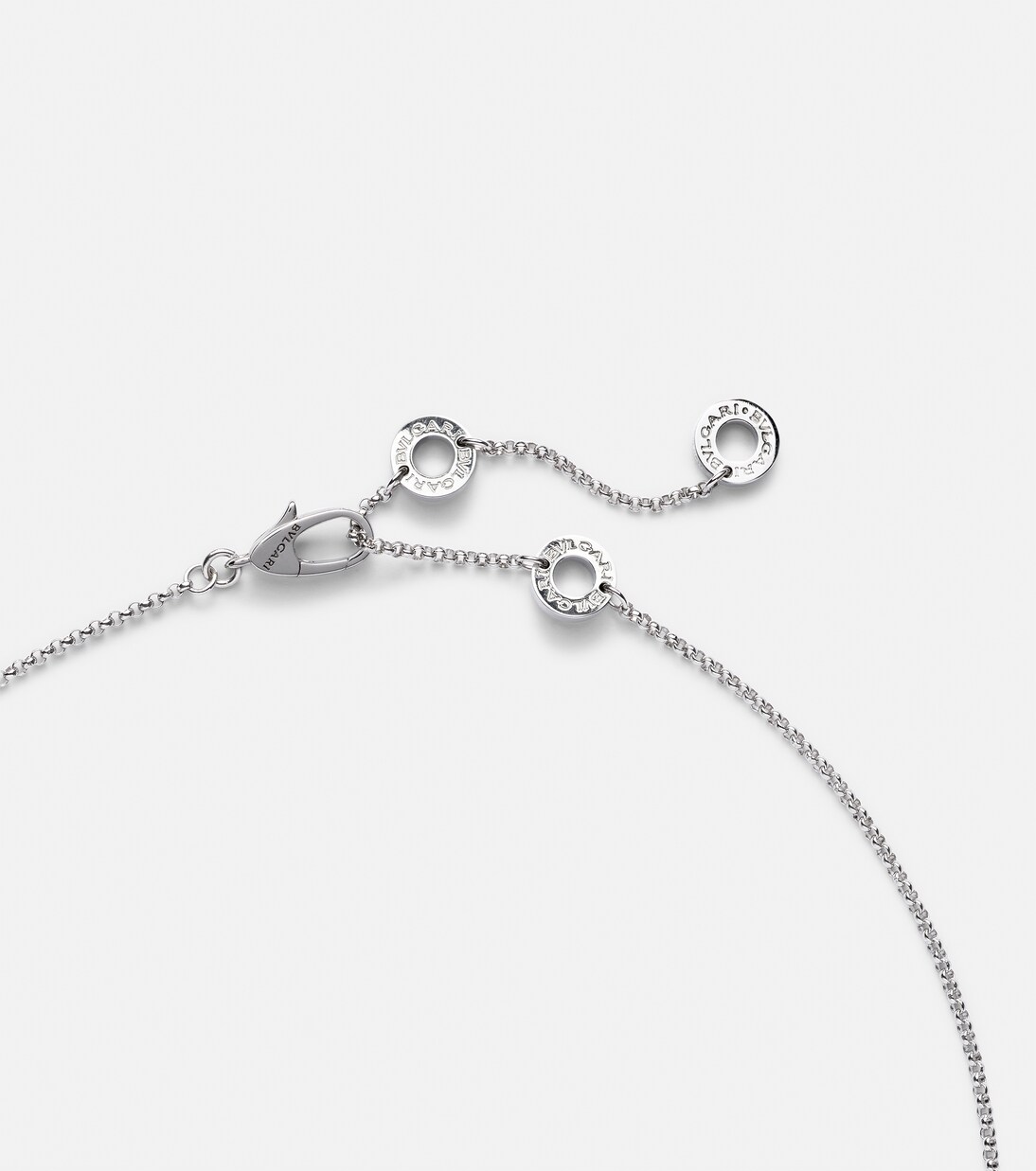 Collier B.zero1 en or blanc 18 ct et diamants | Bvlgari