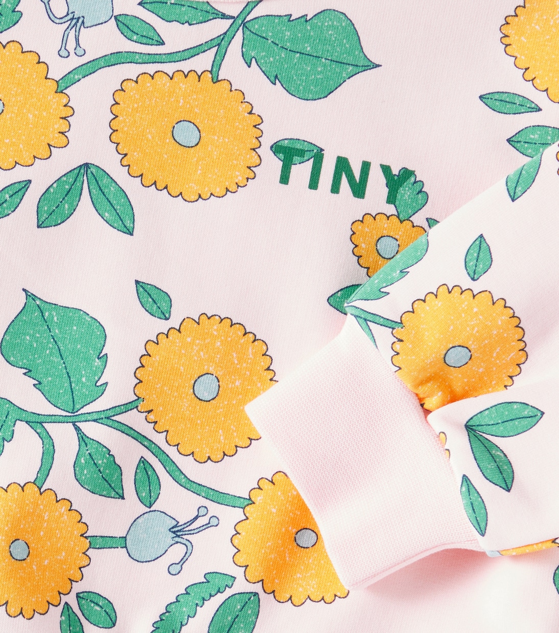 Baby Flowers cotton-blend jersey sweatshirt | Tinycottons