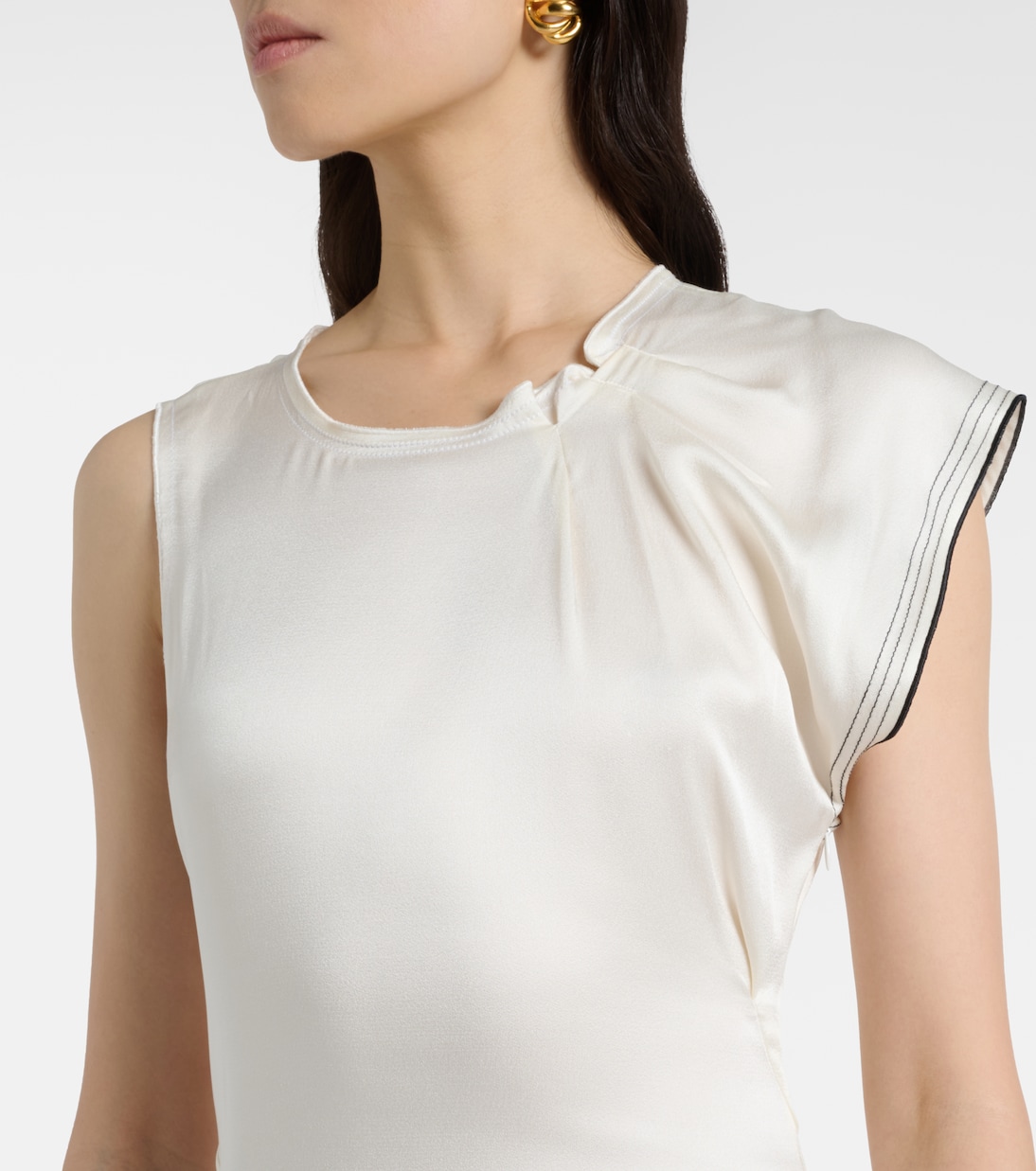 Midikleid aus Satin | Victoria Beckham