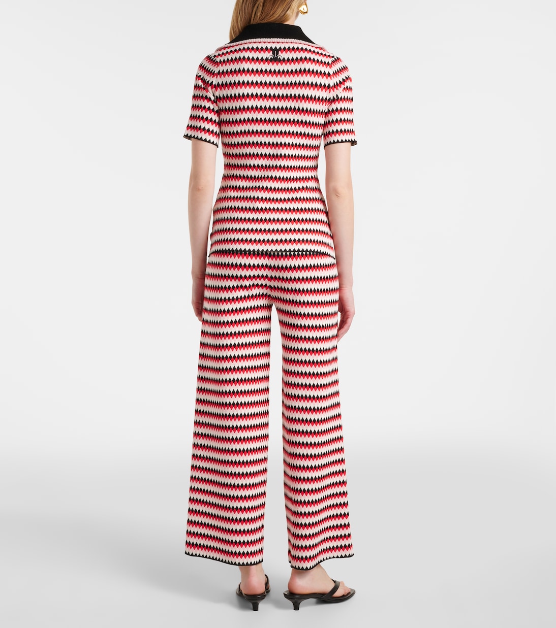 Checkers knitted polo | La DoubleJ