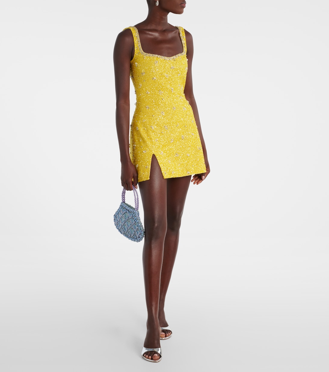 Verziertes Minikleid Crystal | Clio Peppiatt
