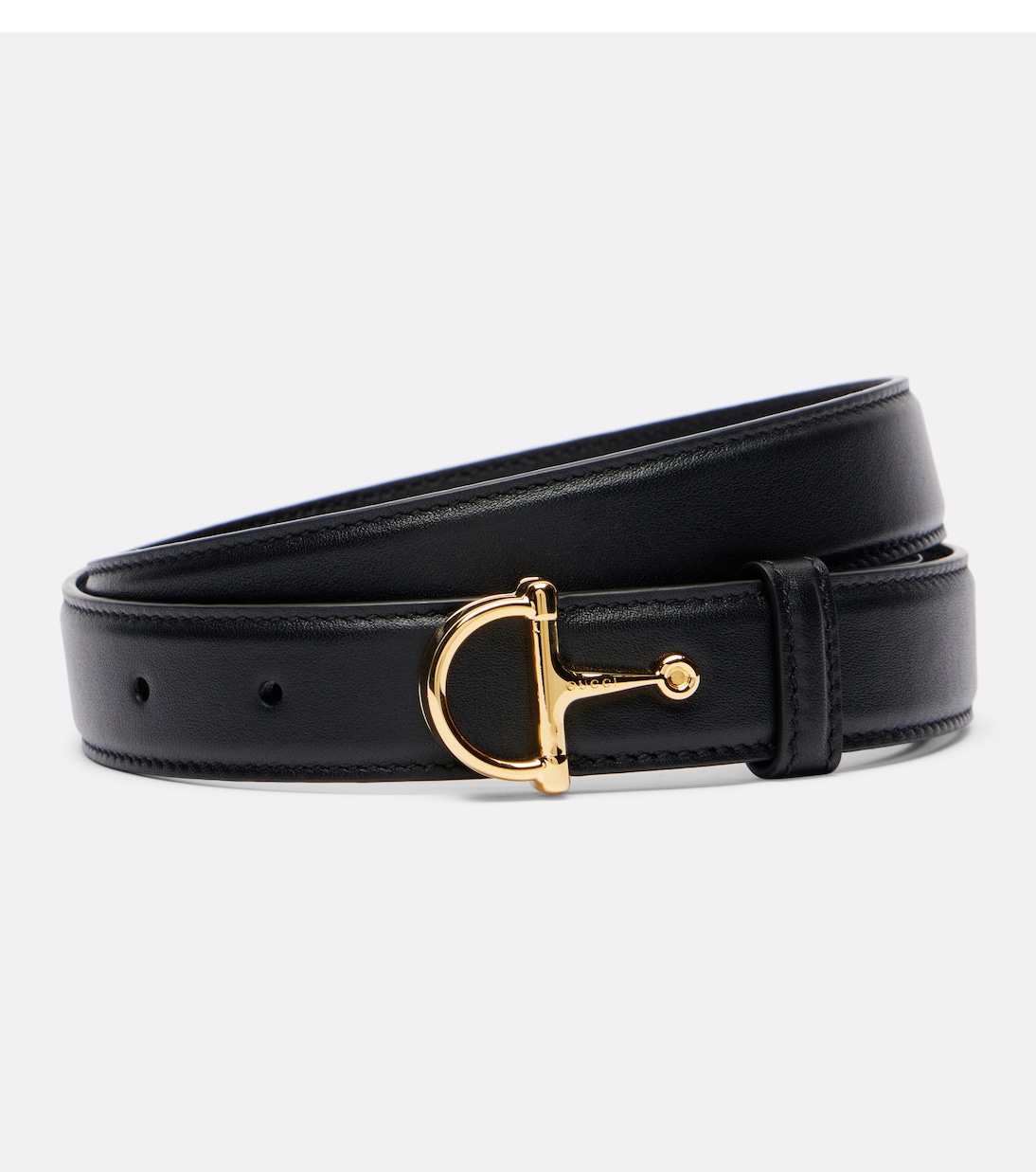 Horsebit leather belt | Gucci