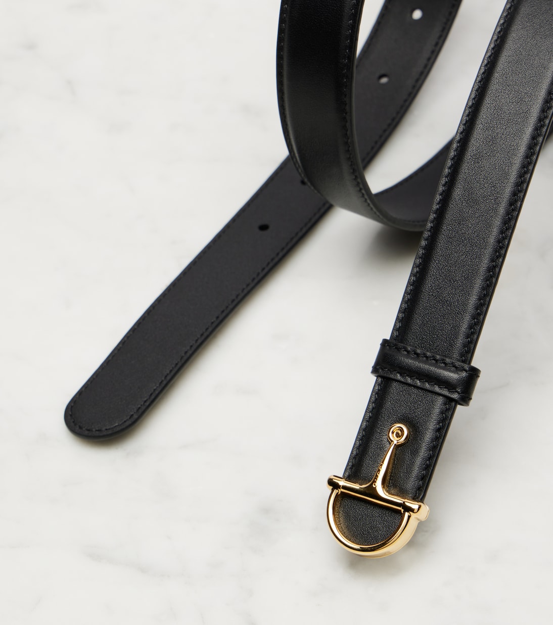 Horsebit leather belt | Gucci