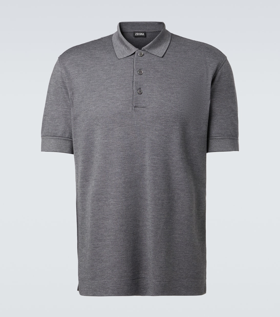 Polohemd aus Baumwolle und Seide | Zegna