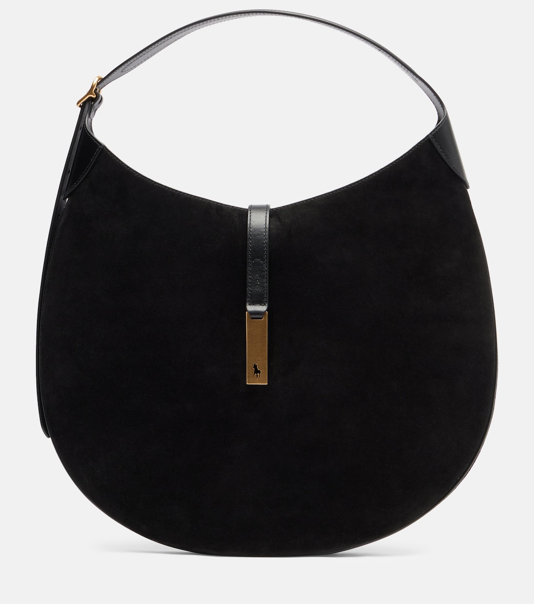Large suede shoulder bag | Polo Ralph Lauren
