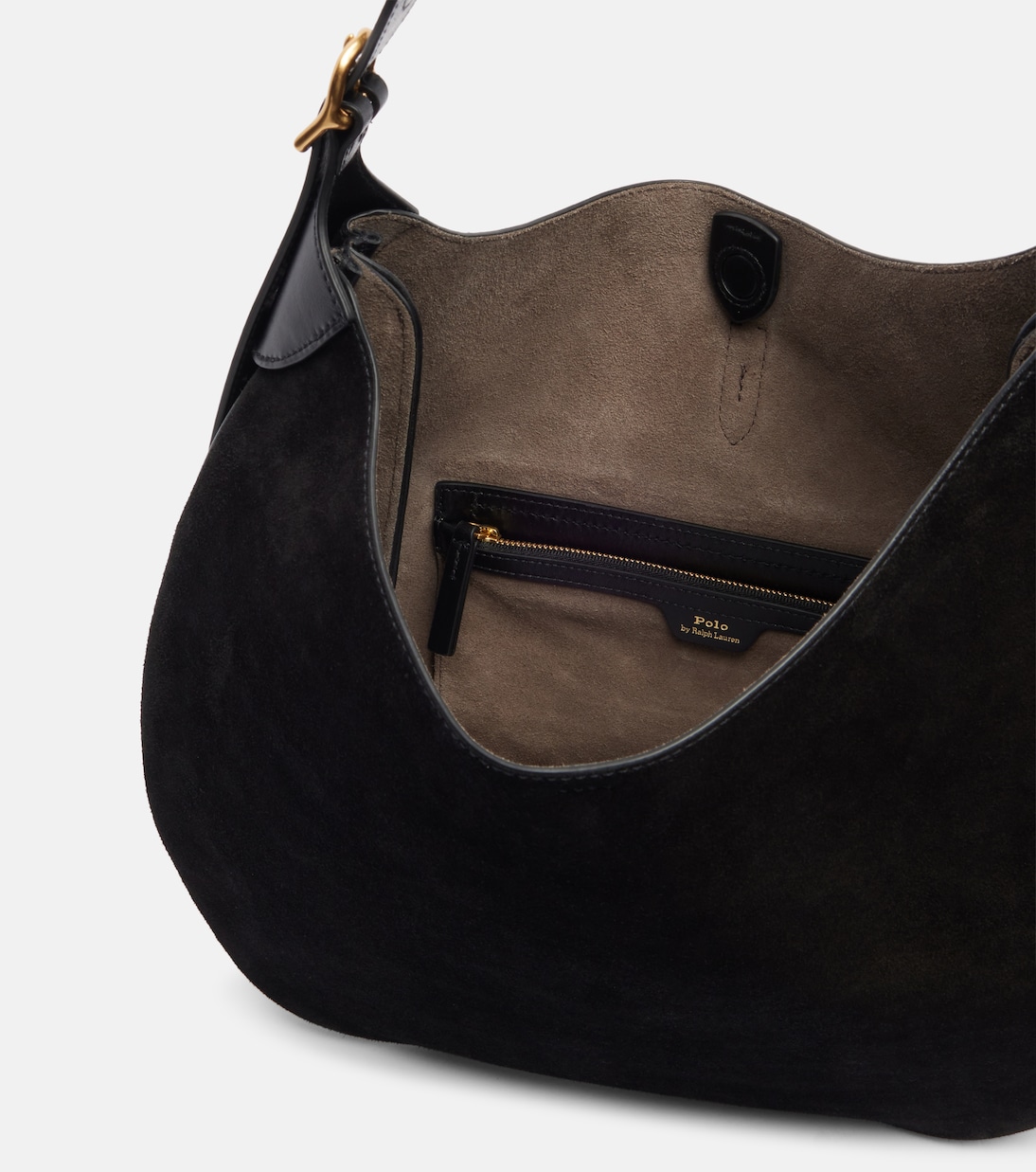 Large suede shoulder bag | Polo Ralph Lauren
