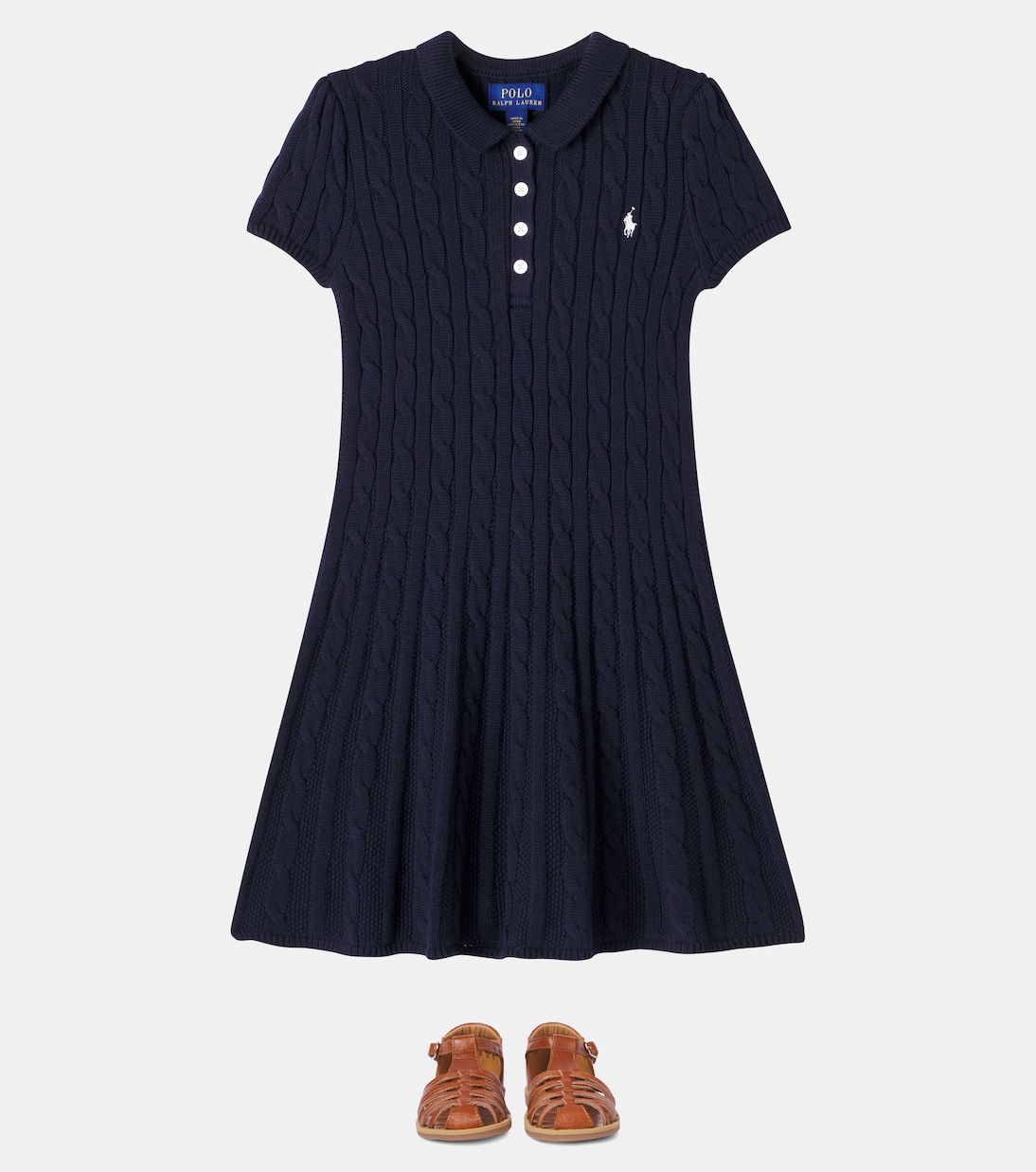 Robe en coton à logo | Polo Ralph Lauren Kids