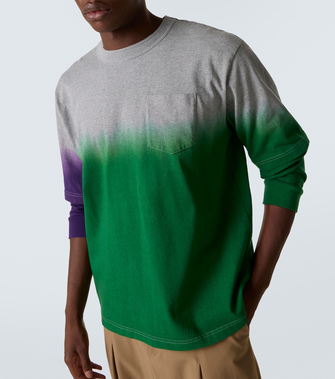 Dyed cotton sweatshirt | Sacai