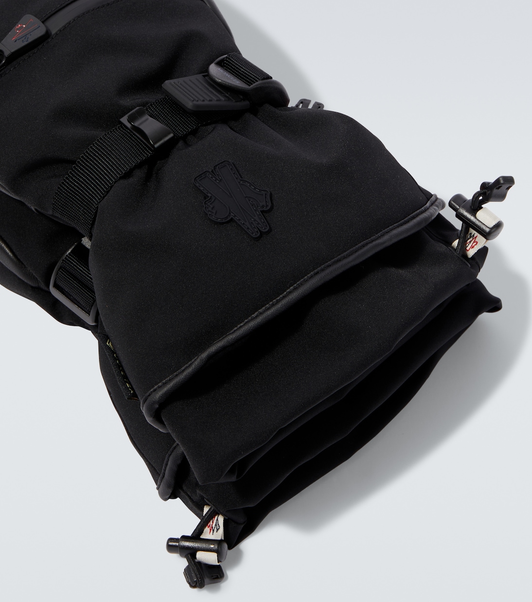 Leather-trimmed ski gloves | Moncler Grenoble