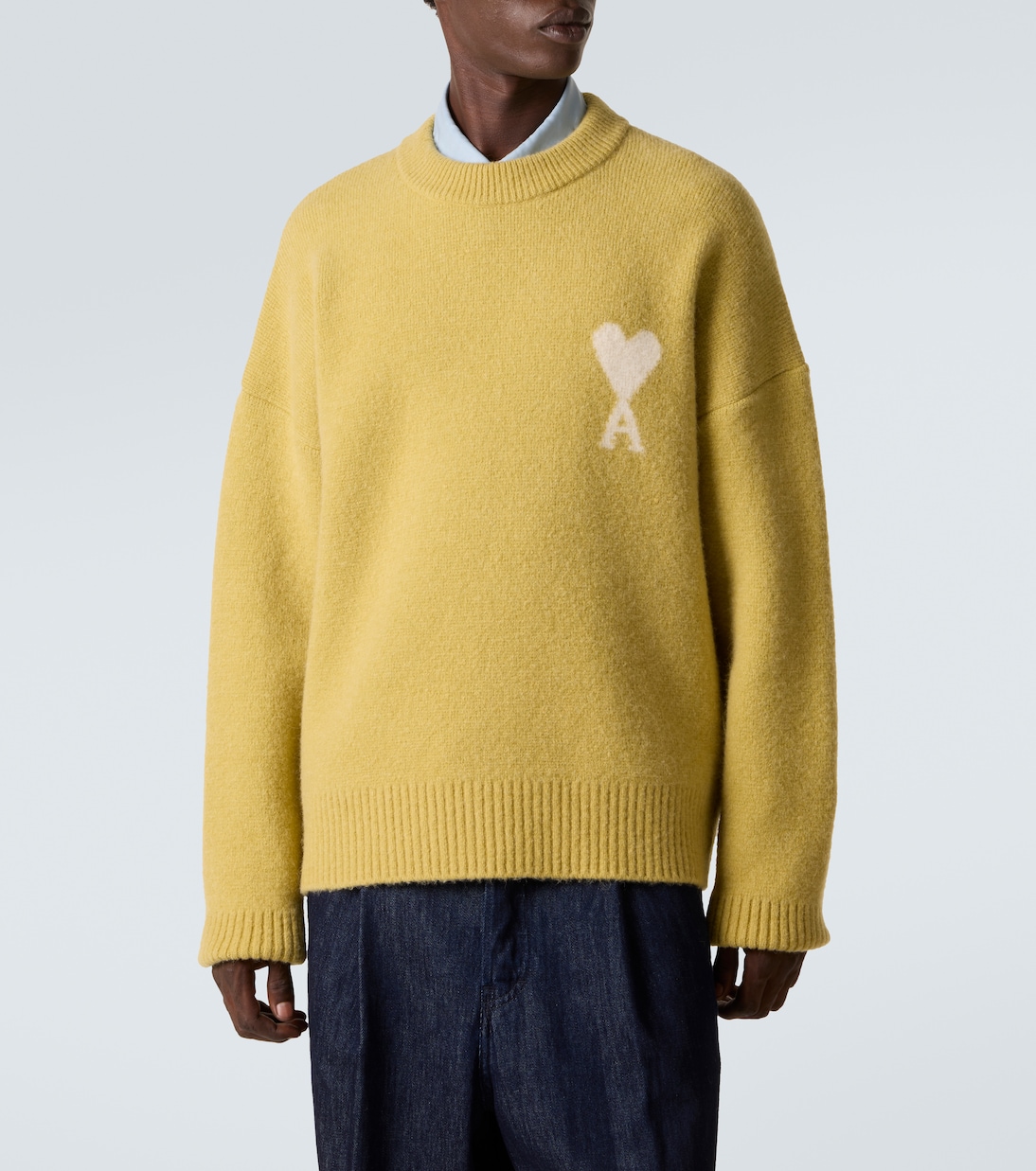 Ami de Cœur alpaca and wool-blend sweater | Ami Paris