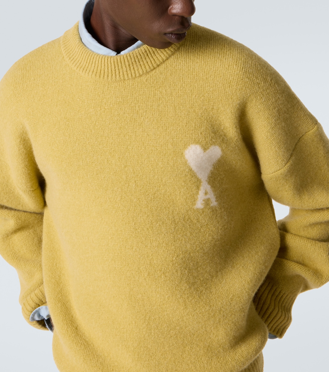 Ami de Cœur alpaca and wool-blend sweater | Ami Paris