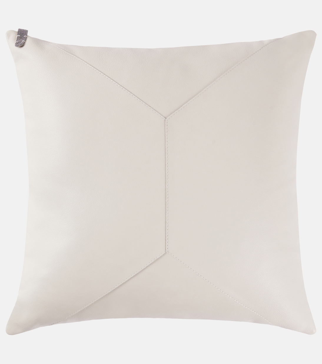 Monili leather cushion | Brunello Cucinelli