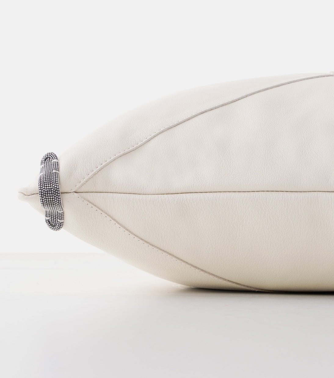 Monili leather cushion | Brunello Cucinelli