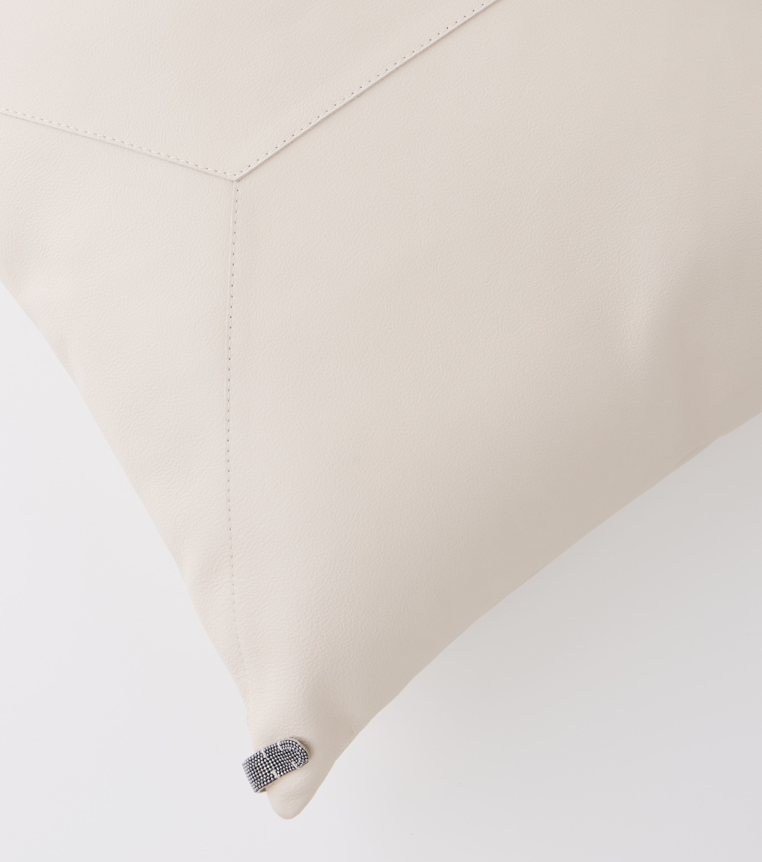 Monili leather cushion | Brunello Cucinelli