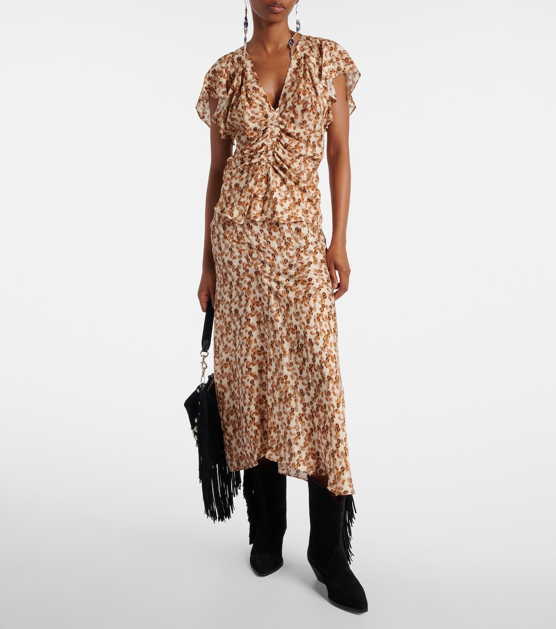 Bedruckter Midirock Lisanne | Isabel Marant