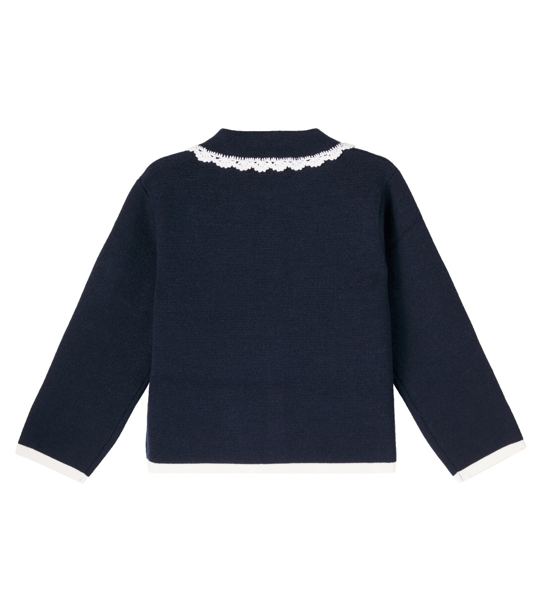 Embroidered wool-blend cardigan | Tartine et Chocolat