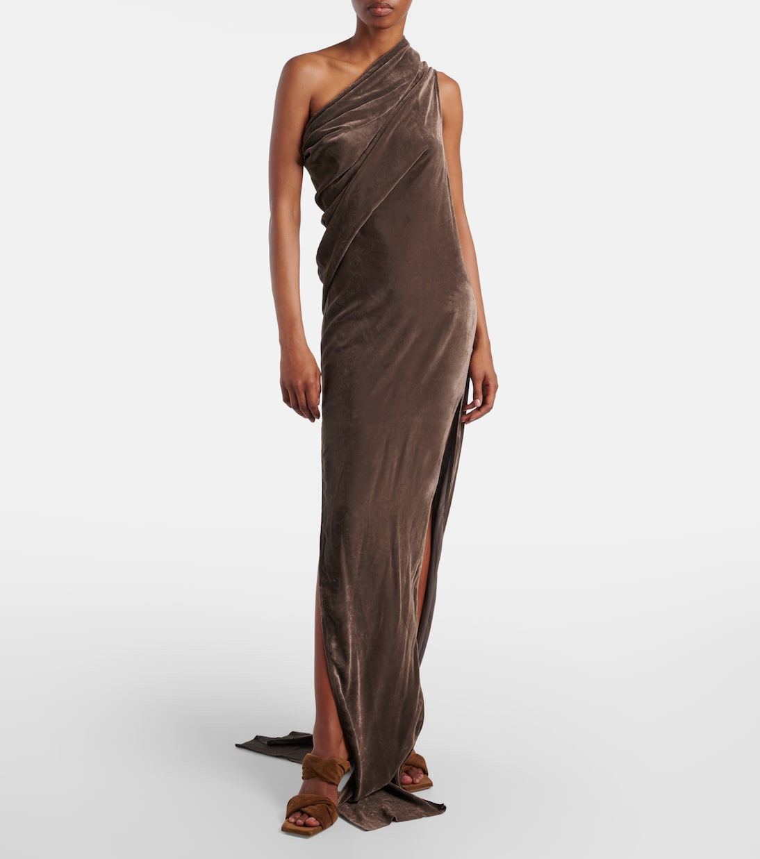 Twisted Cantilever 80 suede mules | Rick Owens