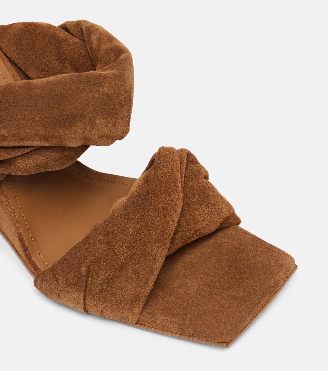 Twisted Cantilever 80 suede mules | Rick Owens