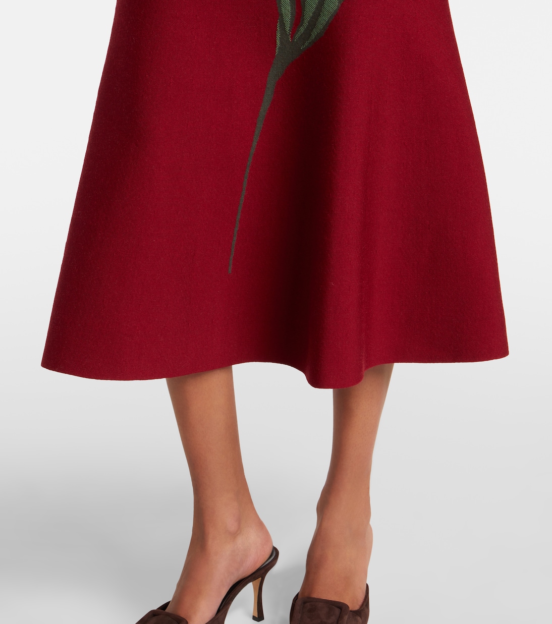 Midirock aus Jacquard | Carolina Herrera