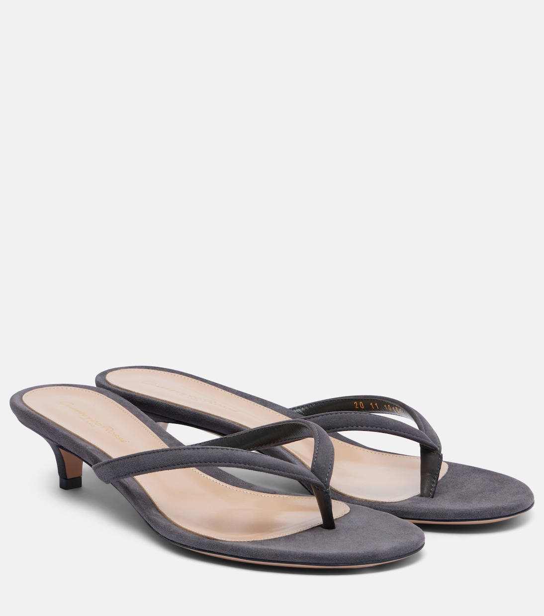 Calypso 35 suede thong sandals | Gianvito Rossi