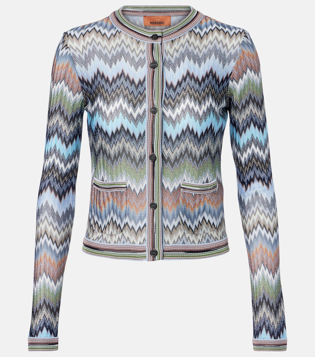Cardigan ZIgzag aus Häkelstrick | Missoni