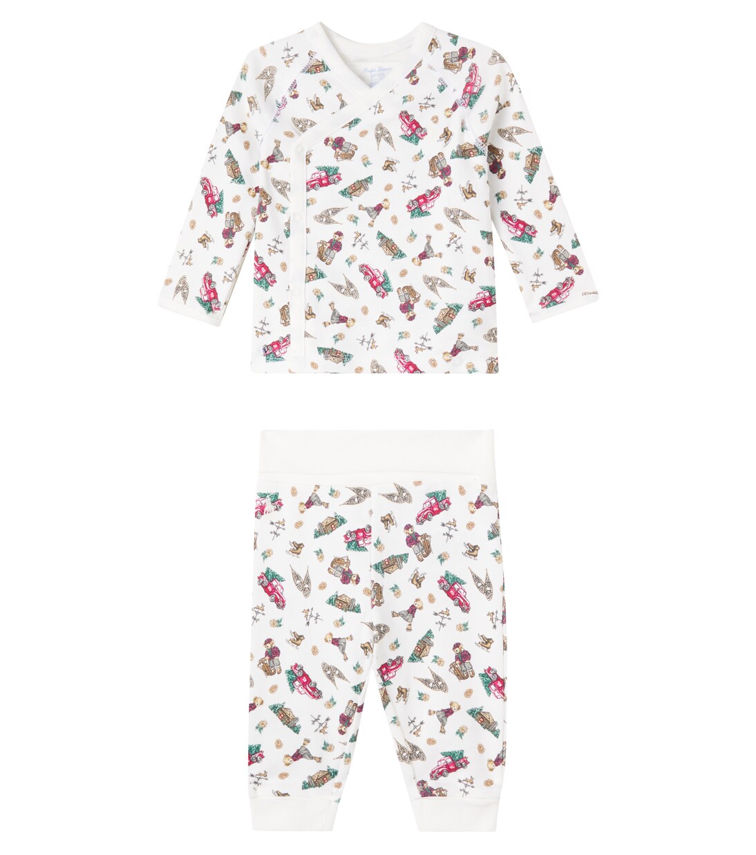 Baby Polo Bear printed cotton gift set | Polo Ralph Lauren Kids