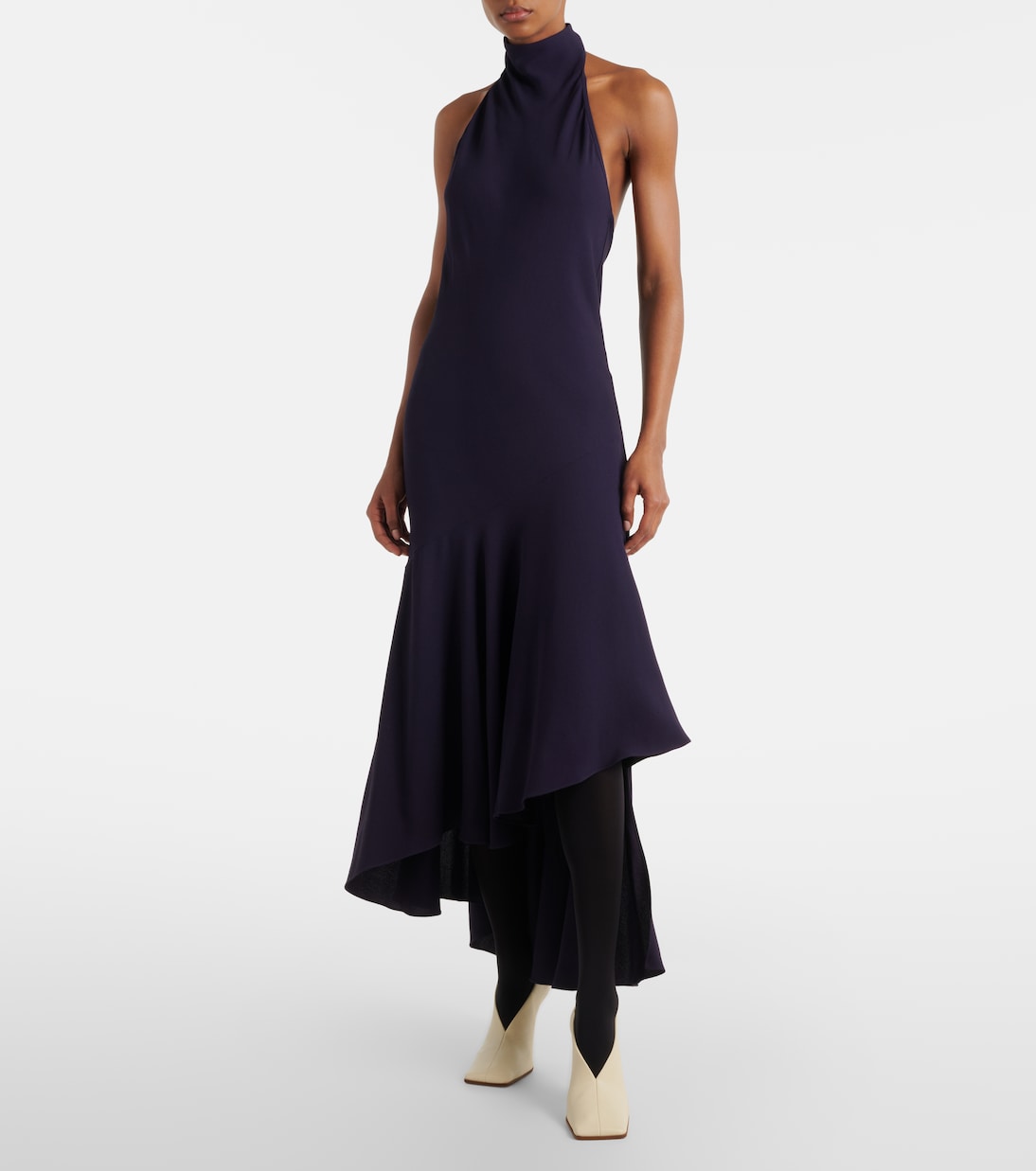 Asymmetric halterneck maxi dress | Alaïa
